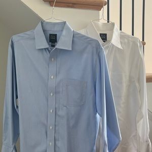 TWO SHIRT SET - Blue and White Jos. A. Bank Shirt